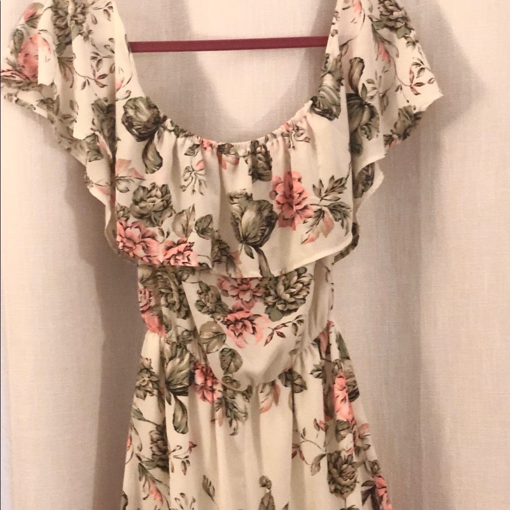 Lovely Day White Floral Romper